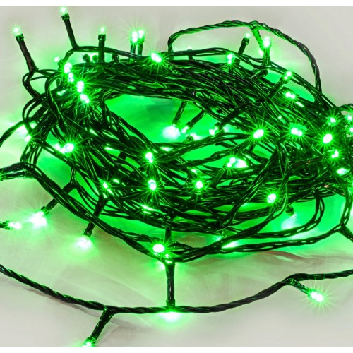 Connectable Fairy Lights - Green Colour 40M. (Green Cable) 